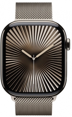 Apple Watch 10, GPS, Cellular, Titanium Case with Milanese Loop, M/L